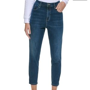 NWT Calvin Klein Jeans High Rise Skinny Ankle Jeans Indigo Blue Size 25